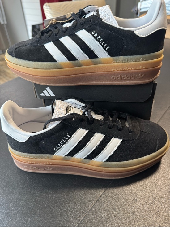 adidas Shoes - Adidas Gazelle Triple Stack 8.5 Women’s Sneakers - Black / White
